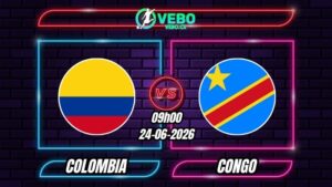 Soi Kèo Colombia vs Congo 09h00 - 24/06/2026